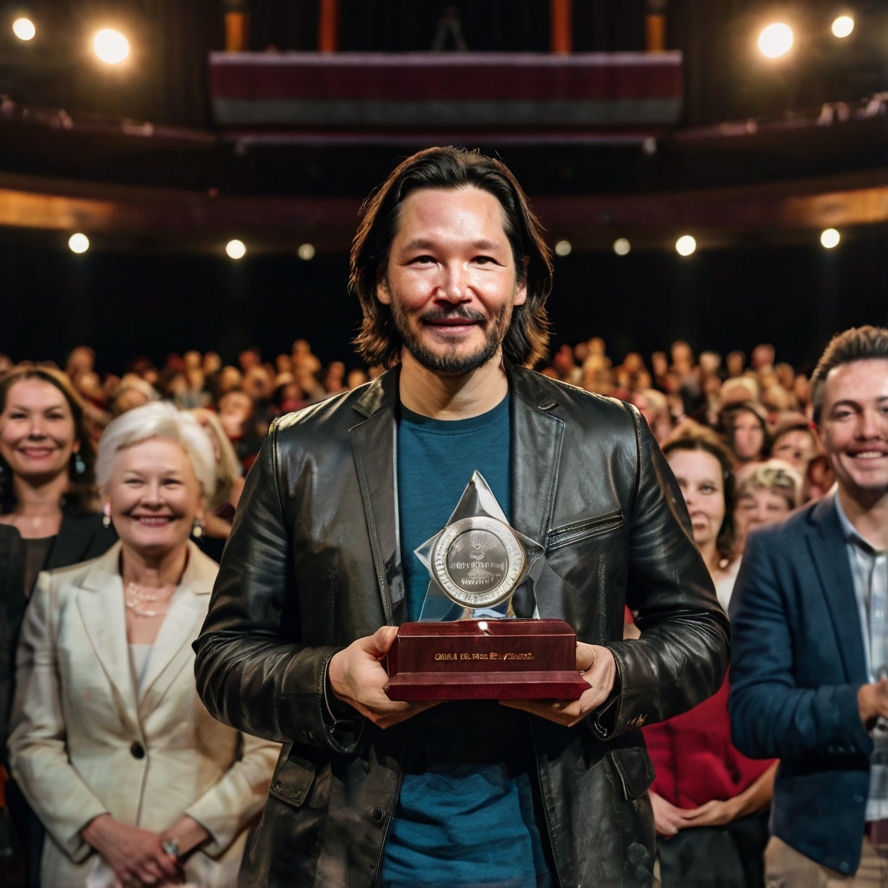 Erik at the Aurelius Prize ceremony