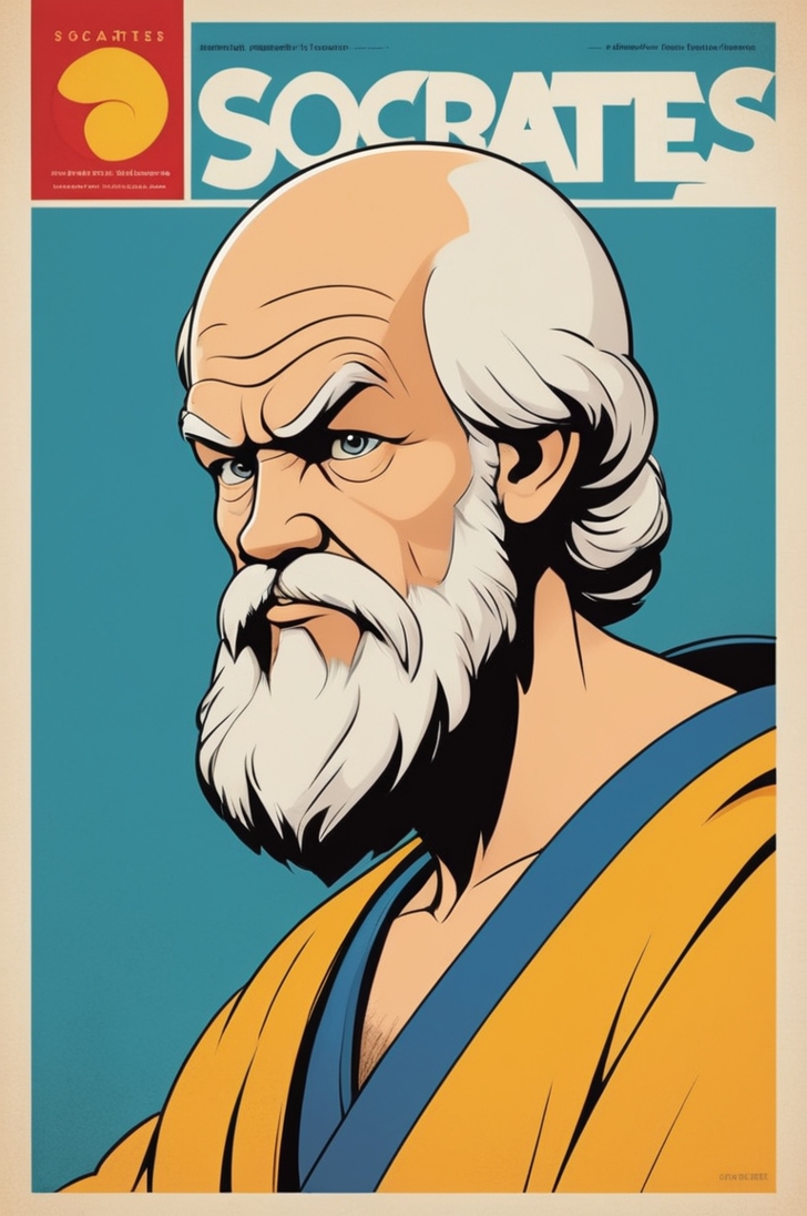 magazine cover of first Socrates Eterna Comics